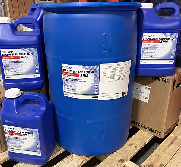 Pro-Zap Backrubber and Pour-On permethrin insecticide